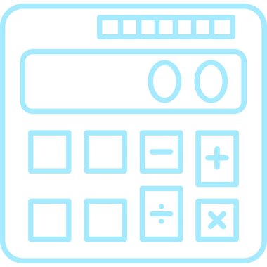 hesap makinesi simgesi, vektör illüstrasyonu