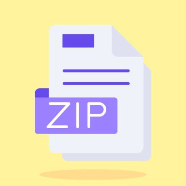 Belge. Web simgesi basit illüstrasyon