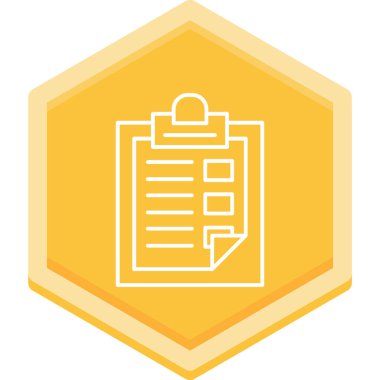 Yapılacaklar listesi web simgesi vektör çizimi