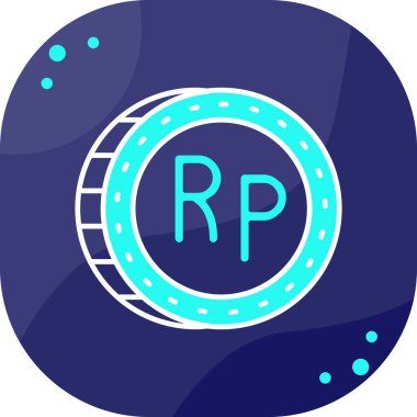 ruble. Web simgesi vektör illüstrasyonu