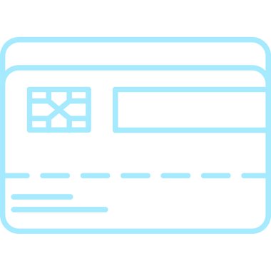 Kredi kartı ikonu. vektör illüstrasyonu