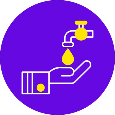 Musluk ikonu. Web için basit tap vektör simgeleri çizimi