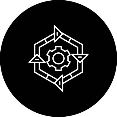 seo modern simgesinin vektör illüstrasyonu