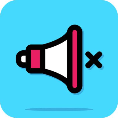 Megafon. Basit vektör simgesi