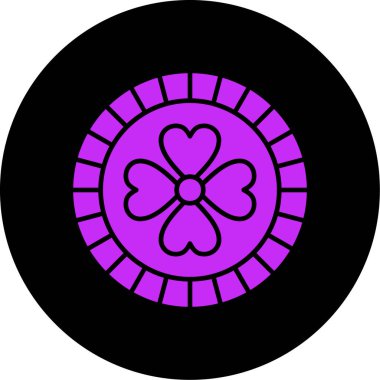 Çiçek. Web simgesi basit illüstrasyon