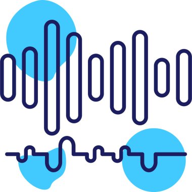 ses dalgası ses simgesi - taslak biçimi