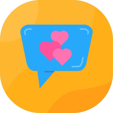 Konuş. Web simgesi basit illüstrasyon