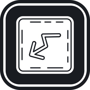 ok simgesi, basit vektör illüstrasyonu