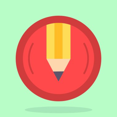 Yuvarlak daireli bir simgenin vektör çizimi