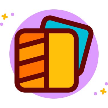 Kitap. Web simgesi basit illüstrasyon