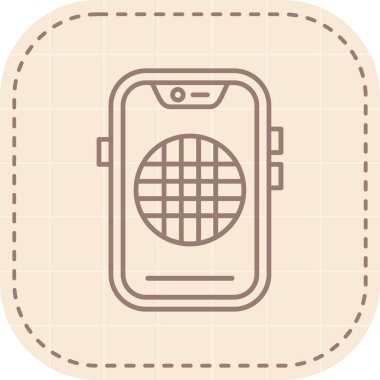 akıllı telefon simgesi vektör illüstrasyonu