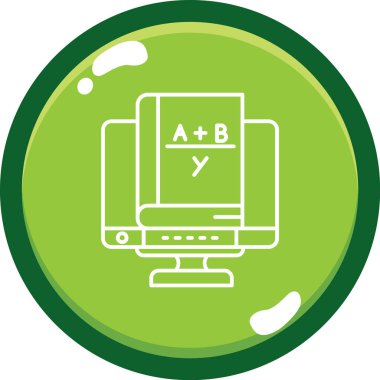 bilgisayar ekranı simgesi, vektör illüstrasyonu