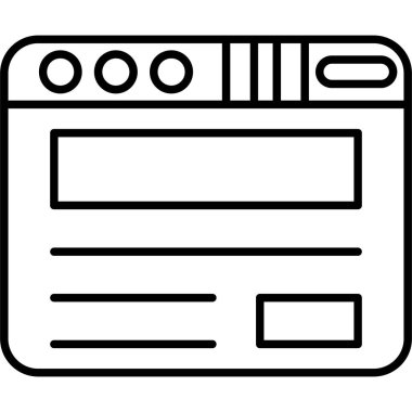 tarayıcı web simge vektör çizim