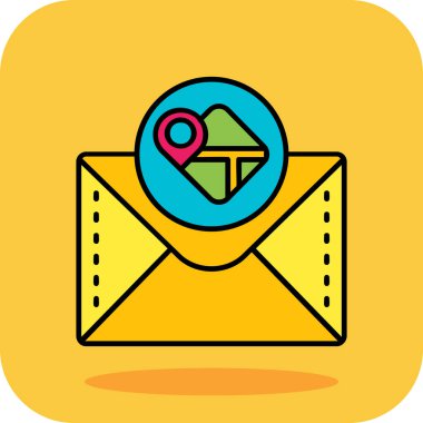 e-posta mektup simgesi ile doldurulmuş - özet biçimi