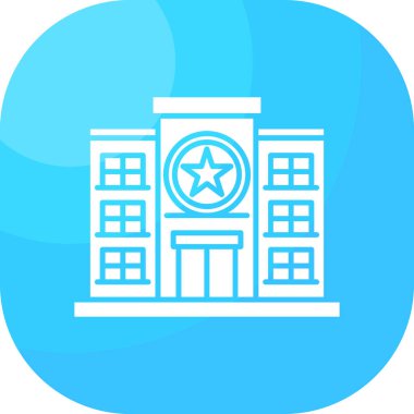 Bina. Web simgesi basit illüstrasyon