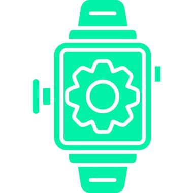 Akıllı saat ikonu. Beyaz arkaplanda izole edilmiş web tasarımı için Akıllı Saat vektör simgesi