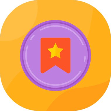 ödül ödülü ikonu düz stil