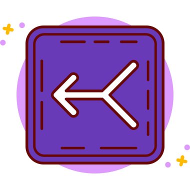 Projeniz için sol yön ok simgesi