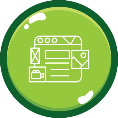 seo modern simgesinin vektör illüstrasyonu