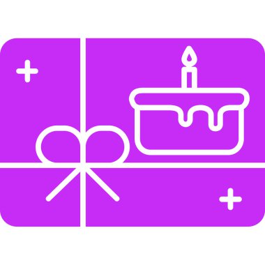 hediye simgesi vektör illüstrasyonu