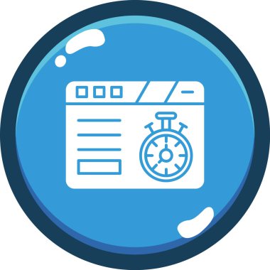 Bir makinenin vektör simgesi