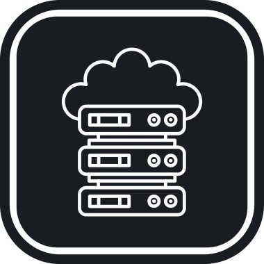 bulut depolama simgesi, basit biçim