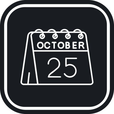 Takvim simgesinin vektör illüstrasyonu