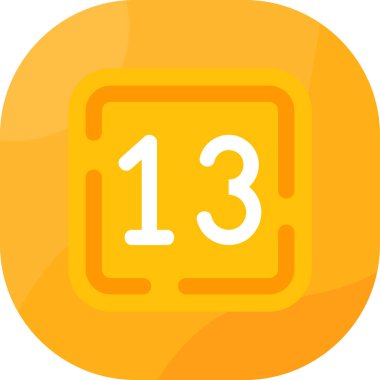 11 numaralı takvimin düz simgesi, vektör illüstrasyonu