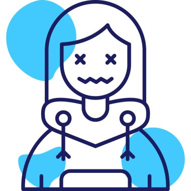 Cadılar Bayramı. Web simgesi basit illüstrasyon