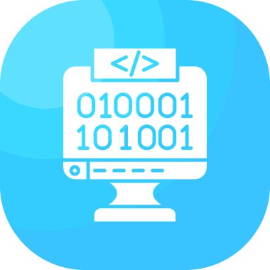 İkili kod. Basit illüstrasyon