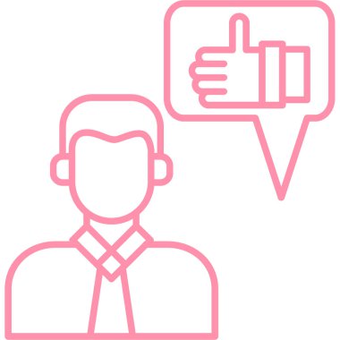 İş adamı simgesinin vektör illüstrasyonu