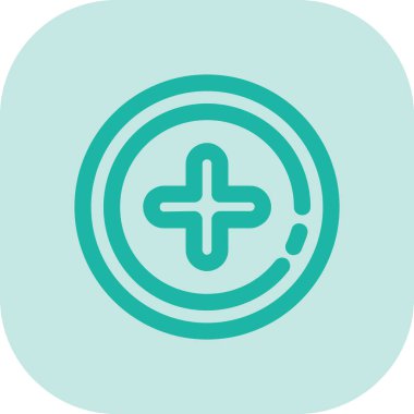 güzel artı artı vektör çizgisi simgesi