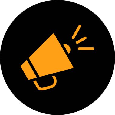 megafon simgesi, basit tasarım illüstrasyonu