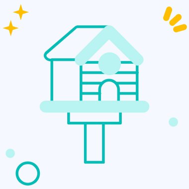 Beyaz arka planda siyah çizgi ev simgesi izole edildi. Ev sembolü. Rastgele dinamik şekiller. Vektör İllüstrasyonu.