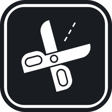 Uçak simgesi, basit vektör çizim