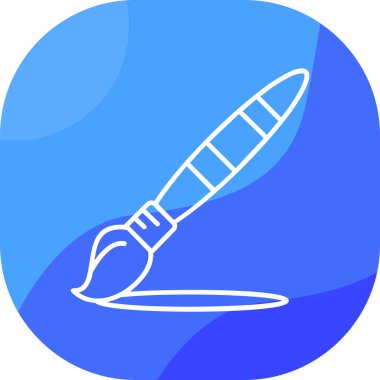 fırça. Web simgesi basit illüstrasyon