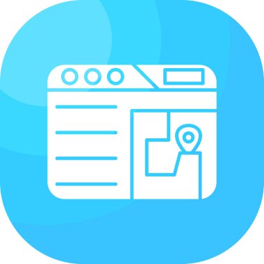 harita konumu ikon vektör illüstrasyonu