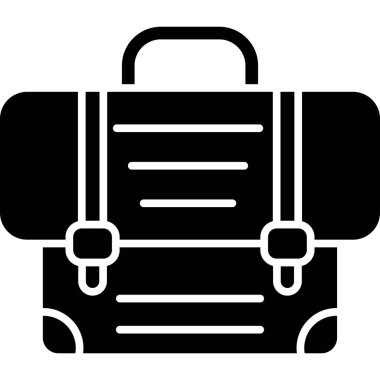 çanta bagaj simgesi taslak biçimi