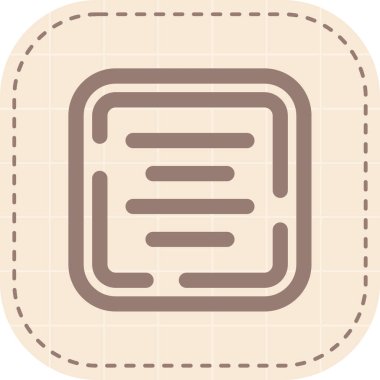 Bir belgenin web simgesinin vektör illüstrasyonu