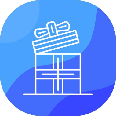 Hediye simgesinin vektör illüstrasyonu