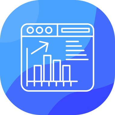 Çizelge. Web simgesi basit illüstrasyon
