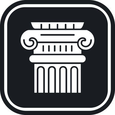 Sütun. Web simgesi basit tasarım