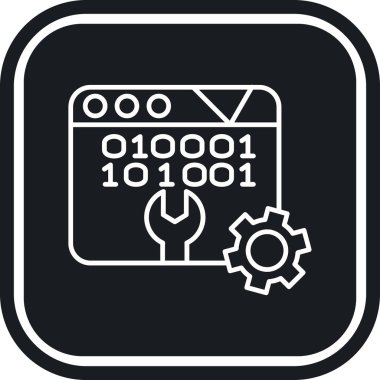 çip simgesi, vektör illüstrasyonu