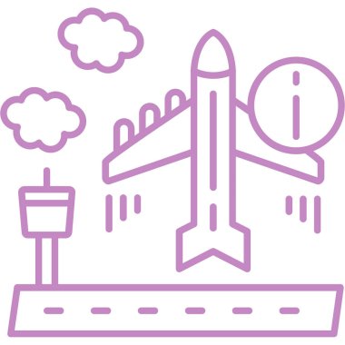 Uçak simge vektör çizim