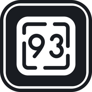 8 numaralı simge, vektör illüstrasyonu