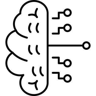 bulut hava ikonu vektör tasarımı