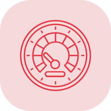 Bir saat simgesinin vektör illüstrasyonu