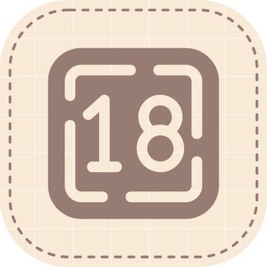 Takvim simgesinin vektör illüstrasyonu