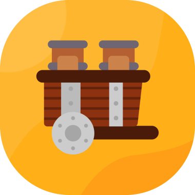 Saydam arkaplanda izole edilmiş, modaya uygun düz stil yangın gazı simgesi