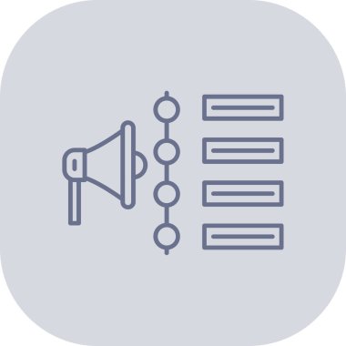 Megafon ikonu vektör illüstrasyonu